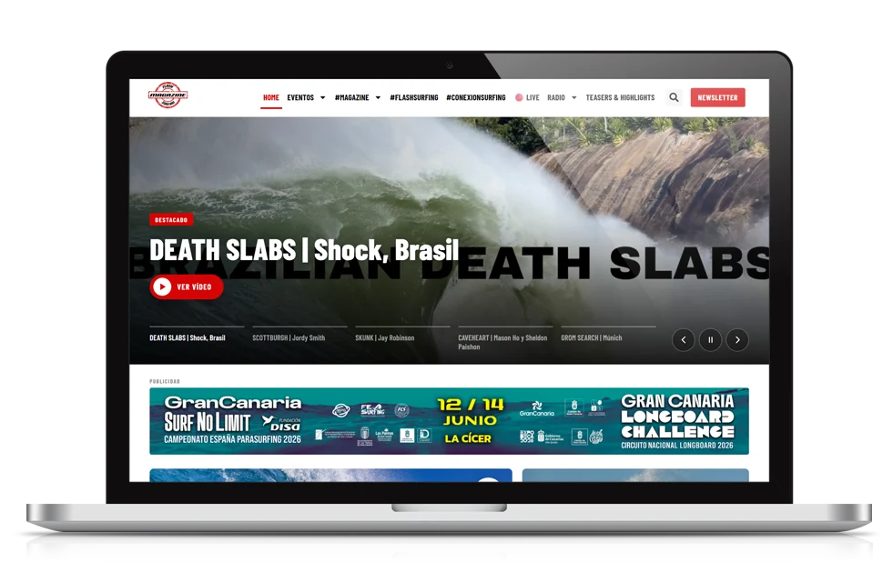 Captura del proyecto Flash Surfing Magazine